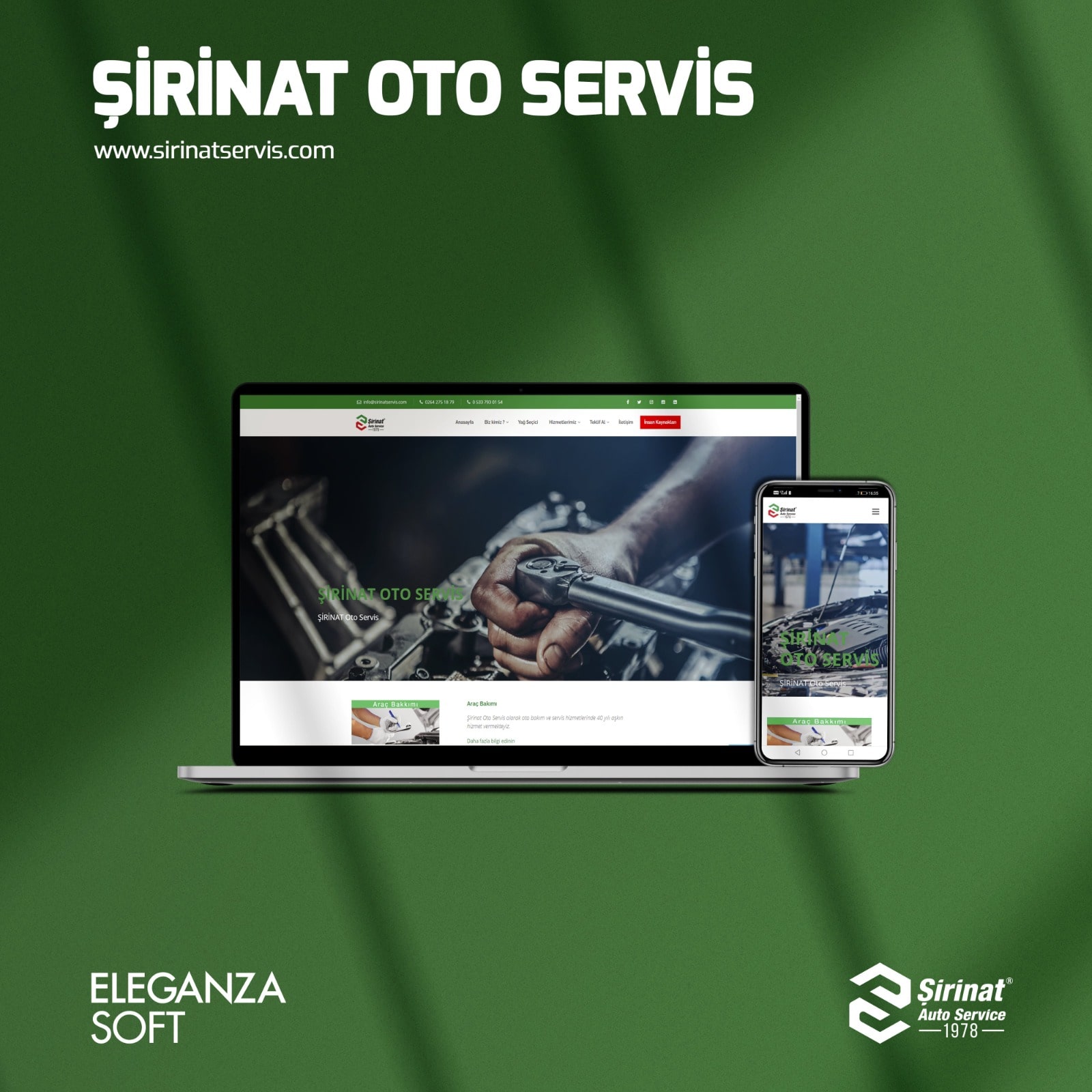 ŞİRİNAT OTO SERVİS-WEB SİTESİ
